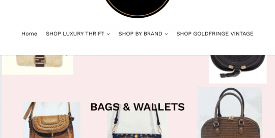 Experts de boutiques Shopify - La Fabrique Shopify Montréal www.goldfringe.com collections bags wallets e1630072113842